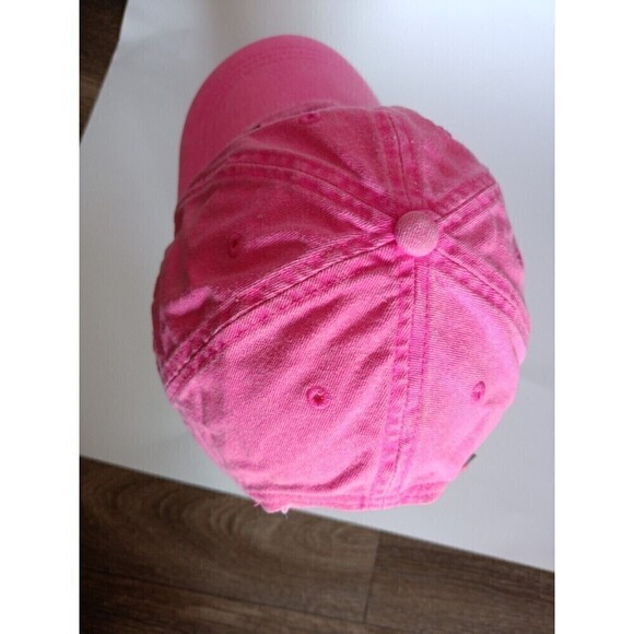 Victoria's Secret Hat PINK NATION Baseball Cap Neon Pink Sports Adjustable Back - Picture 7 of 10